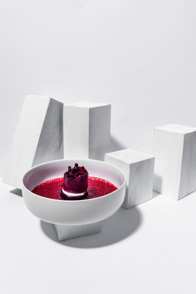 Foodfotografie - Restaurant Wörgötter - weißer Hintergrund- "Rote Beete" - Gericht