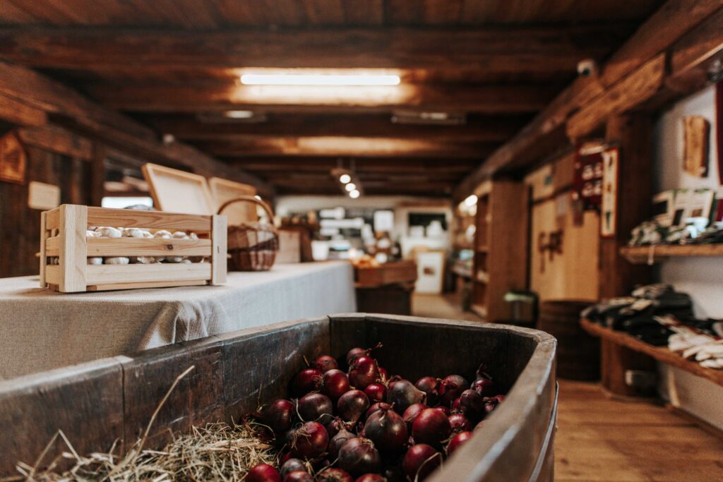 Werbefotografie Adelwöhrer - Aufnahme von Zwiebeln im Shop