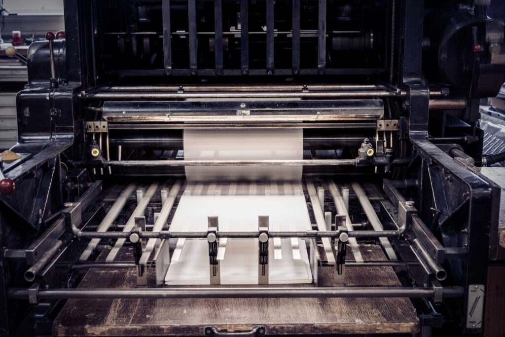 Werbefotografie - Druckzentrum Eisenstadt - Aufnahme der Druckmaschine