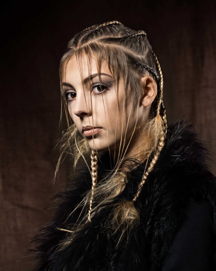 Werbefotografie / Protraitfotografie im Fotostudio - Flechtfrisuren - Models