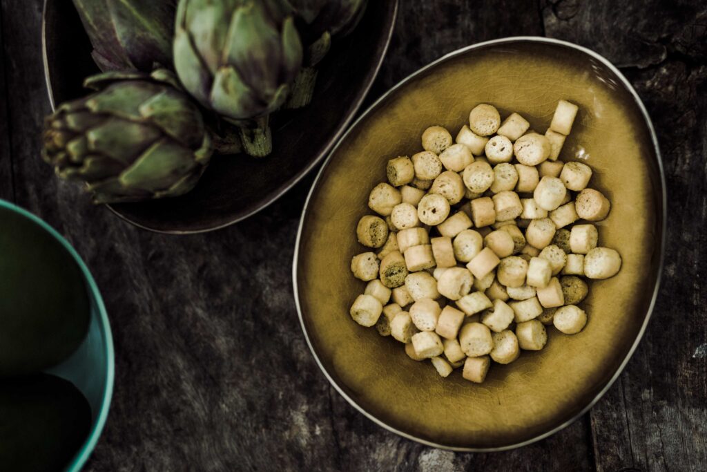 Werbefotografie für das Getränk "Pino's" - Produktaufnahme der Snacks