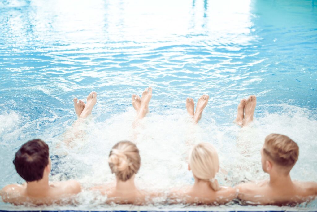 Werbefotografie Therme Nova - Innenbereich mit Models