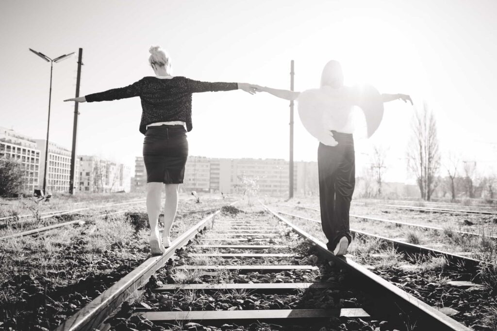 Werbeaufnahme für das Geschäft LUV in Wien- Portraitaufnahme der Geschäftsführerinnen