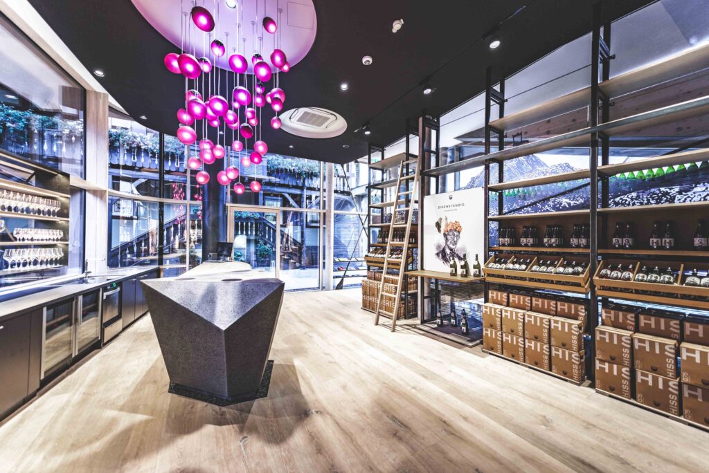 Architkturfotografie des Weingut Hiss