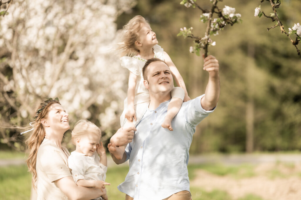 Werbefotografie- Aufnahme der Familie des Familienunternehmen RIbes