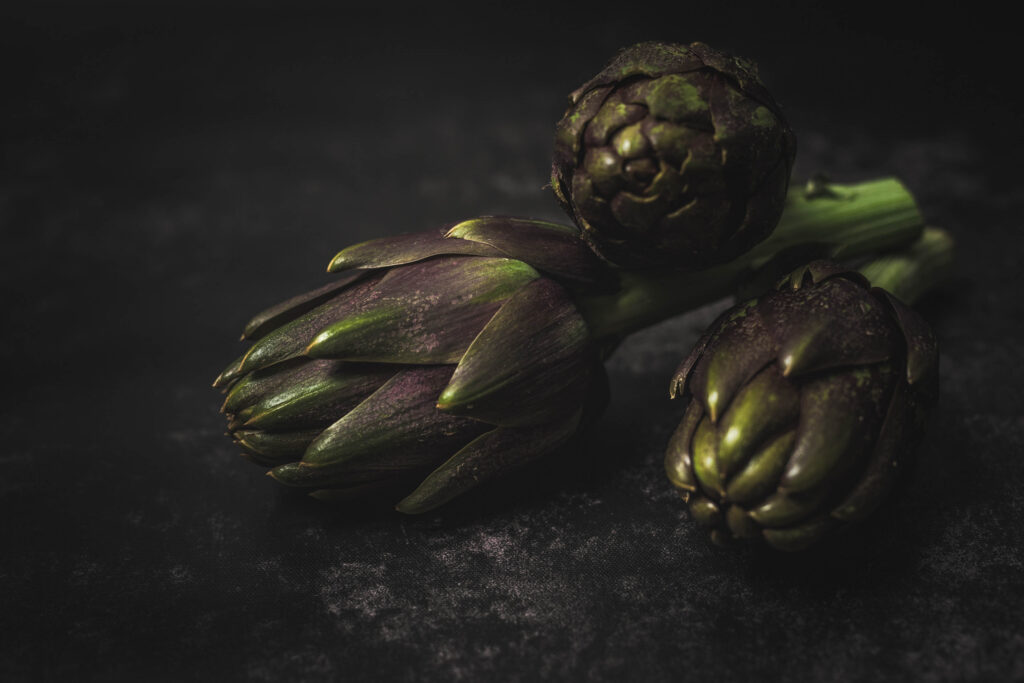 Werbefotografie/ Foodfotografie für Martin Kammlander- Produktaufnahme von Artischocken