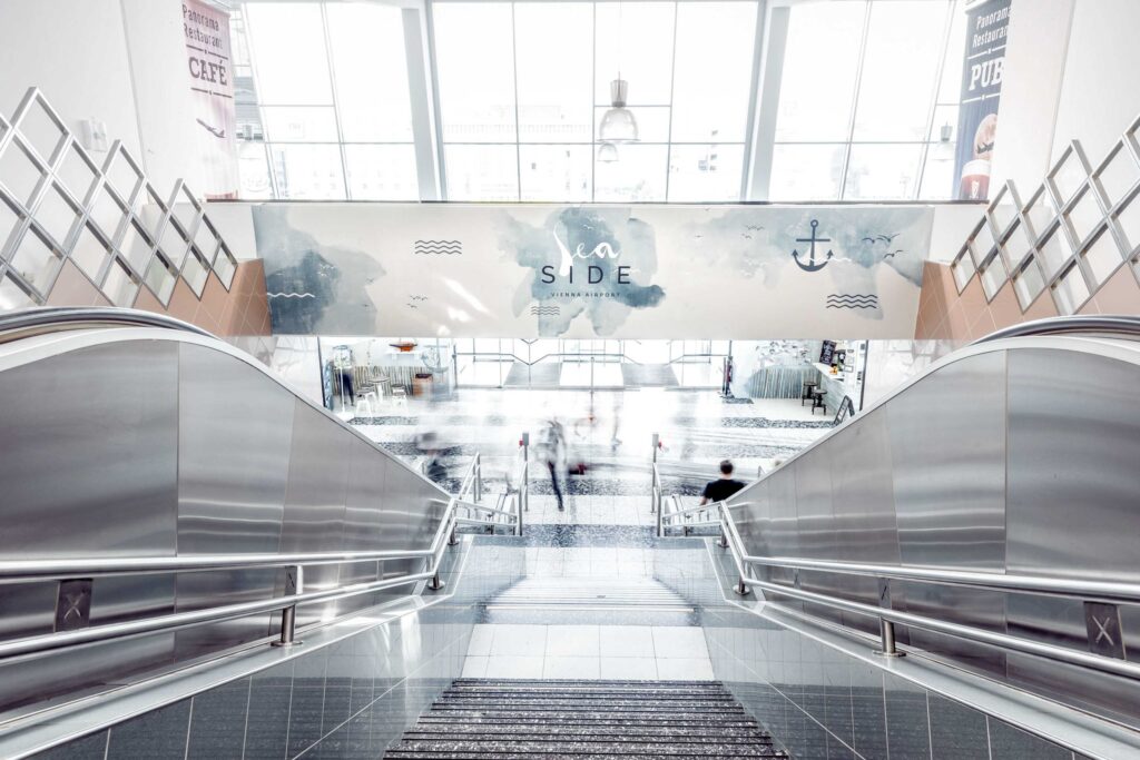 Architekturaufnahme / Werbefotografie Terminal 1 am Flughafen Wien - SeaSide