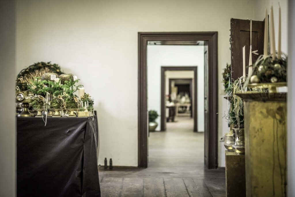 Werbefotografie Gärtnerei Zwanzger - Aufnahme Weihnachtsausstellung im Schloss Alt Kainach