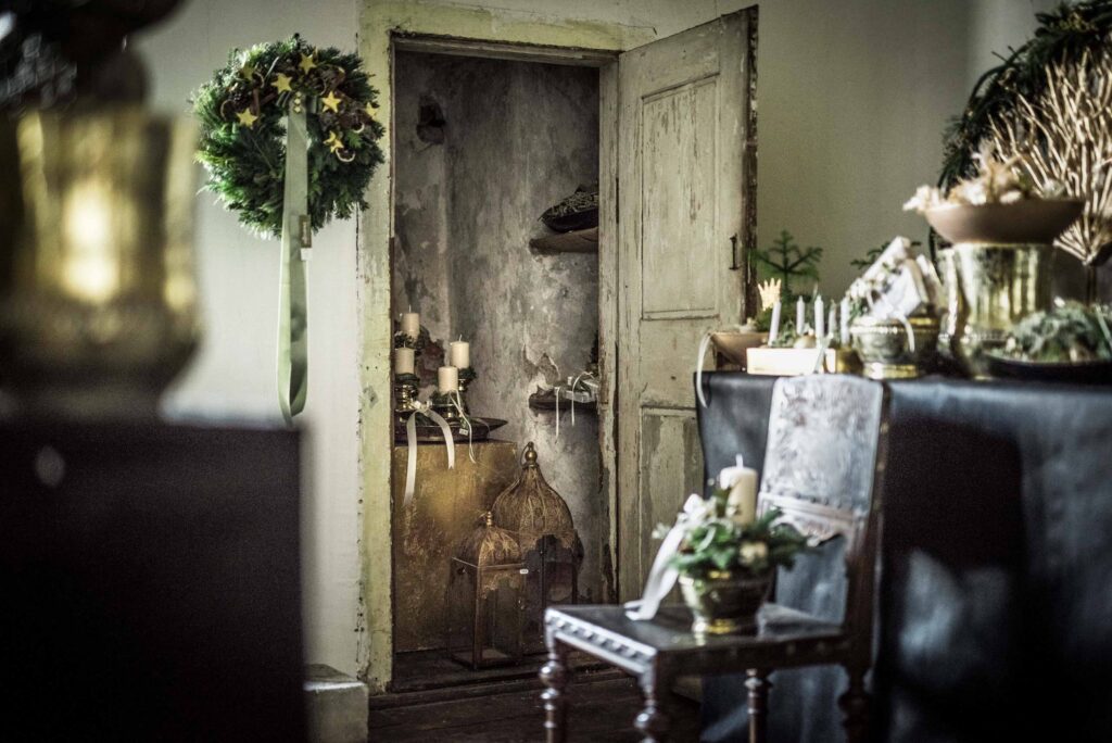 Werbefotografie Gärtnerei Zwanzger - Aufnahme Weihnachtsausstellung im Schloss Alt Kainach