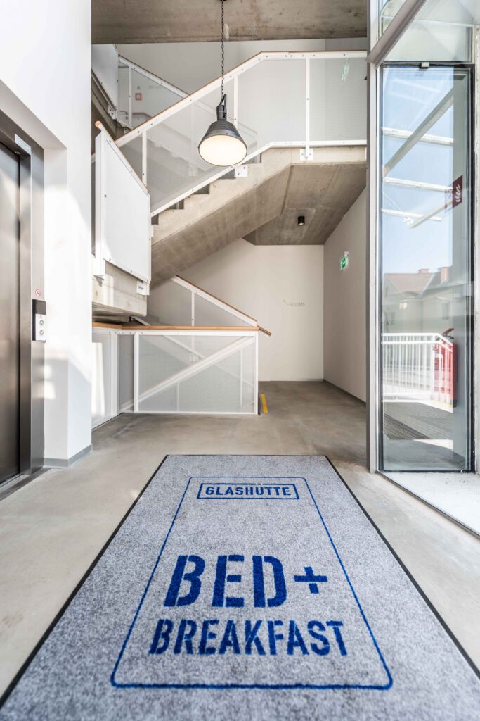 Werbefotografie - Stoelzle Oberglas - Bed & Breakfast - Architekturaufnahme (Innenraum) des Stiegenhauses