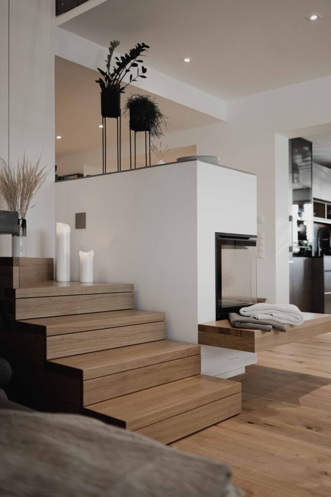 Architekturfotografie - STK - Interieur- Stiege im Wohnzimmer