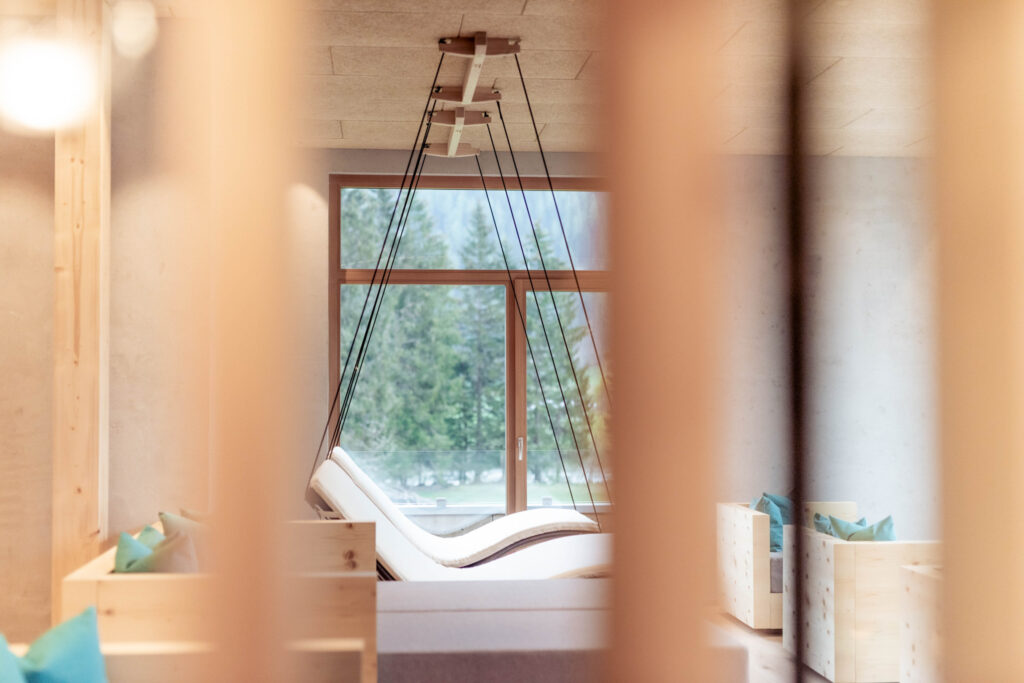 Werbefotografie Hotel Lechzeit - Architekturaufnahme des Spa- Bereichs