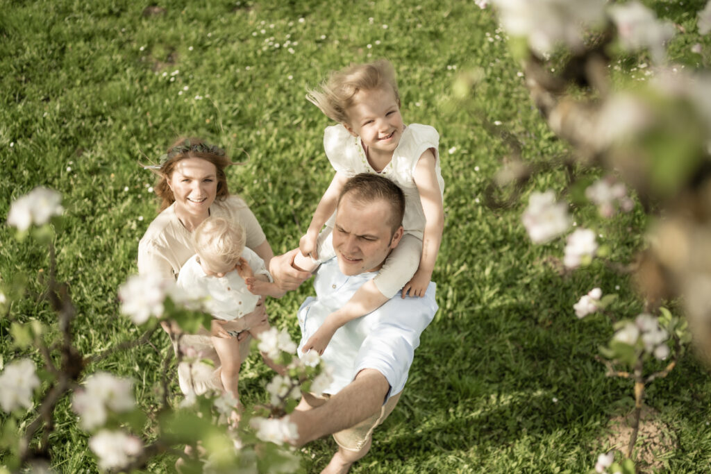 Werbefotografie- Aufnahme der Familie des Familienunternehmen RIbes